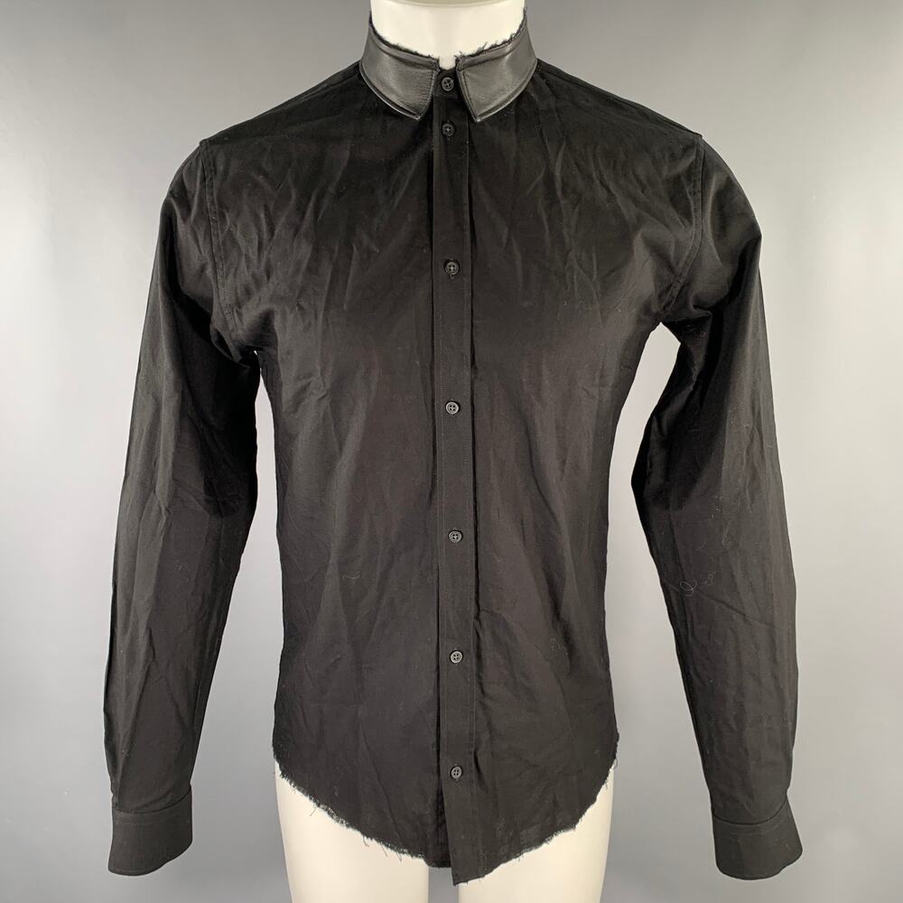 IRO Size S Black Cotton Long Sleeve Shirt